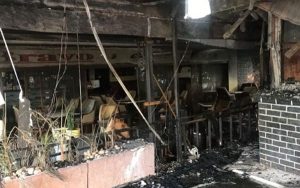 Café bravo burnt in ashes